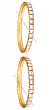 2 x Classic Laac Kundan White Bangles, 2.6 WGWK03725 Indian Jewellery