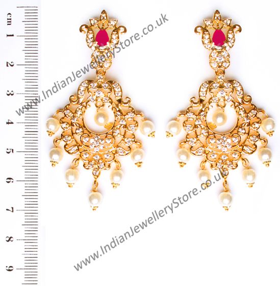 Kirsty Fine American Diamond Chandeliers EERA10411 Indian Jewellery