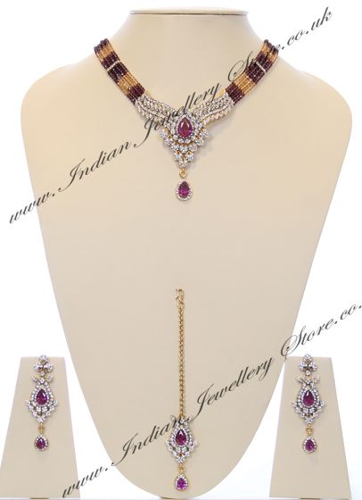 Deviya Necklace Set NAUC04843 Indian Jewellery