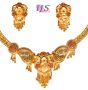 22k Effect Indian Necklace Set NGWP04701 Indian Jewellery