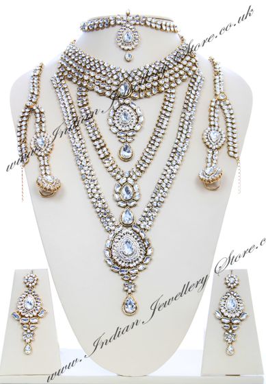 Rhumi Kundan Bridal Set BAWK04747 Indian Jewellery