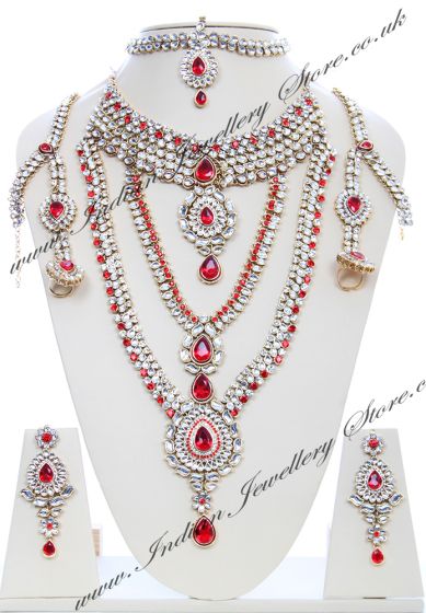Rhumi Kundan Bridal Set BARK04752 Indian Jewellery