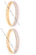 2 x S-Wave Fine CZ Modern Indian Bangles, 2.4 WGWA04206 Indian Jewellery