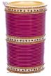 Traditional Punjabi, Dotted Champagne Crystal Wedding Chura - Magenta Pink UEPC11808C Indian Jewellery
