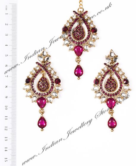 KIA Earrings and Tikka IAUC04096 Indian Jewellery