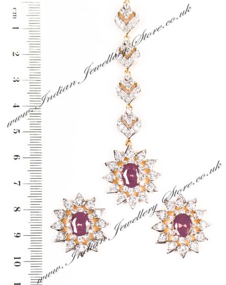 Elegant Tikka and Studs IGUA04365 Indian Jewellery