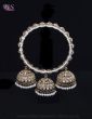 2x Antique Asian Indian Triple Jhumki Kangan Churi Bangles 2.10 WANP12256 Indian Jewellery
