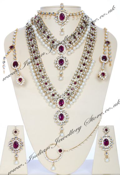 Raveen Indian Bridal Set JAUK04129 Indian Jewellery
