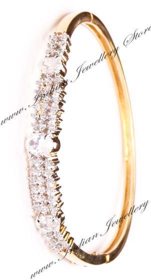 XS White Delicate American Diamond Bracelet WGWA03596 Indian Jewellery