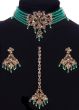 Delicate Beaded Indian Choker, Earrings & Tikka NAGA11759 Indian Jewellery