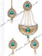 Mia Stud Earrings, Tikka & Pearl Jhumar Set IGCC10250C Indian Jewellery