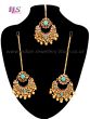 Pearl Earrings & Tikka Set - Leela IALC10816 Indian Jewellery