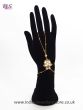 1 x Modern 22k Gold Plated Kundan Ringless Indian Hand Jewellery HEWK11412 Indian Jewellery