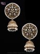 White Statement Traditional Jhumka Earrings EAWA12179 Indian Jewellery