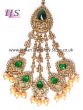 Heeramandi Champagne American Diamond Antique Pakistani Jhumar PARL11044C Indian Jewellery