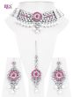 Baby Pink, Silver, Pearl & Kundan Choker- Kismat NSPL10686 Indian Jewellery