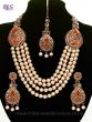 Asian 4-Stranded Pearl Mala Set NAOL11428C Indian Jewellery