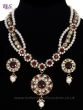 Fancy Pearl Mala Necklace & Indian Stud Earrings NAWL11474C Indian Jewellery