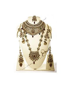 American Diamond Bridal Set JGAA02959 Indian Jewellery