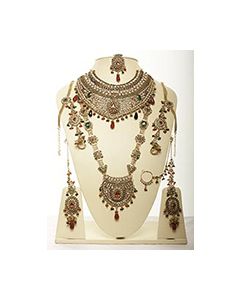 American Diamond Bridal Set JGAA02958 Indian Jewellery