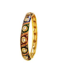 2 x Multicoloured Meenakari & Kundan Churis, 2.10 WGWK04825 Indian Jewellery