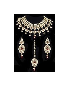 Raj Kumari Kundan Bridal Set BERK10730 Indian Jewellery