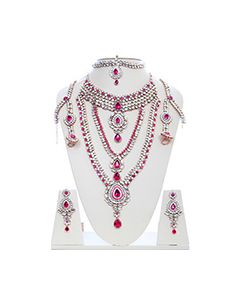 Rhumi Kundan Bridal Set BAPK04750 Indian Jewellery