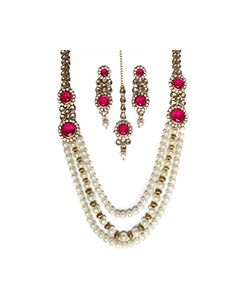 ALPANA Antique Pearl Mala NAWK10535C Indian Jewellery