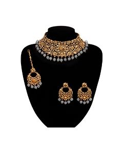 Asian Indian Choker Necklace Set NGEC11342 Indian Jewellery