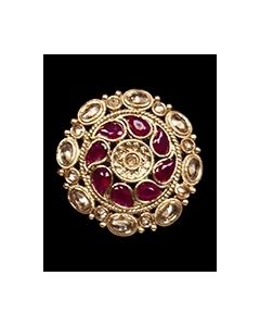 Traditional Mughal Antique Premium Polki Ring RARP12211 Indian Jewellery