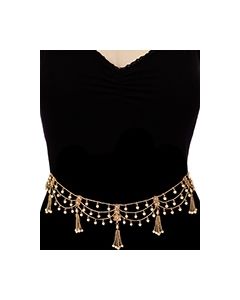 Chain Drape 22k Gold Plated Premium Saree Belt / Kamarband LENA12132 Indian Jewellery