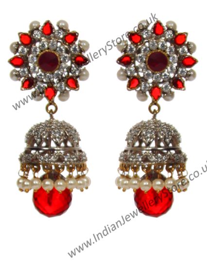 Indian Jhumka - Seema ESRL10372 Indian Jewellery