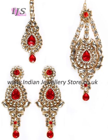 Pakistani Jewellery - Rhumi Jhumar Set IAWK10614C Indian Jewellery