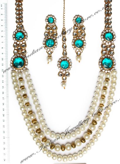 ALPANA Pearl Mala Indian Jewellery NALP04878 Indian Jewellery