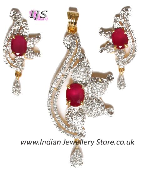 Medium Indian Pendant NGWA10551C Indian Jewellery