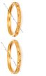 2 x Premium 22k Effect Matte Gold Churis, 2.6 WGWP04243 Indian Jewellery