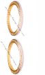 2 x Heart Filigree Indian Fine American Diamond Bangles, 2.4 WGWA03608 Indian Jewellery