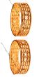 2 x 22k Gold Plated Indian Bangles w. Kundan, 2.8 WGWK03721 Indian Jewellery