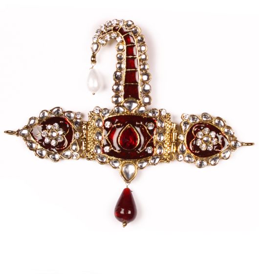 Wide Mughal Kalgi KGRK10086 Indian Jewellery