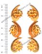 Large Matt Gold 22k Effect Earrings EEWN10380 Indian Jewellery