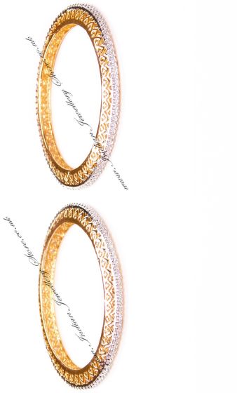 2 x Heart Indian Bangles, 2.8 WGWA03609 Indian Jewellery