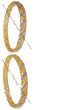 2 x Fretwork American Diamond Churis, 2.8 WGWA04803 Indian Jewellery