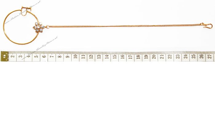 Jodha Large Bridal Nath No.9 TGWC02440 Indian Jewellery