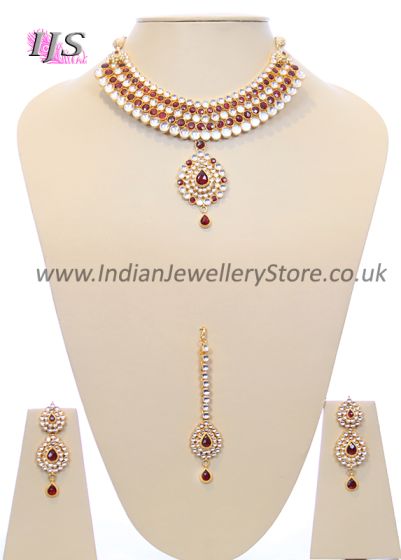 Laac Kundan Wedding Set BERK10715 Indian Jewellery