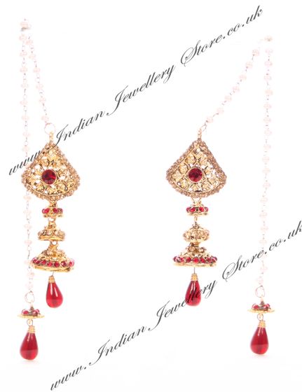 Kashmiri Jhumka Earrings EARC04044 Indian Jewellery