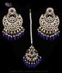 Heeramandi-Inspired Antique Statement Kundan Earring & Tikka IALK12341 Indian Jewellery