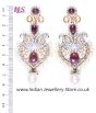 Large Mauve Indian Earrings ESUA04355 Indian Jewellery