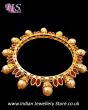 2 x Gold plated Jaipur Indian Bangles 2.6 WERL11105 Indian Jewellery