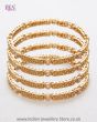 Set of 4 Champagne American Diamond Churis 2.6 WENA12243 Indian Jewellery