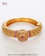 22k Effect Ruby, Rajawadi Kada Indian Bangle 2.6 WERP12249 Indian Jewellery
